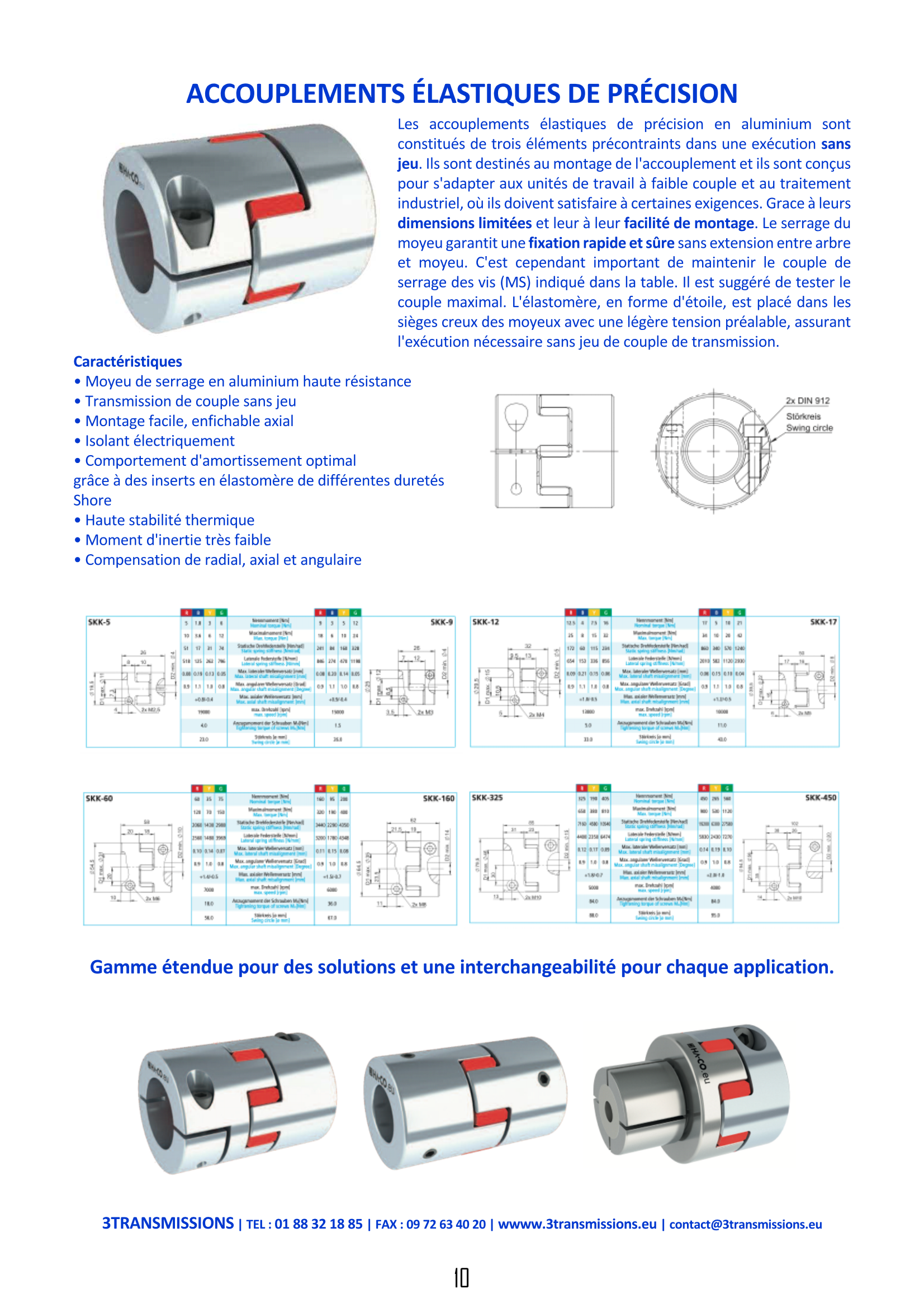 Page10 : Accouplement élastique compact — Accouplement