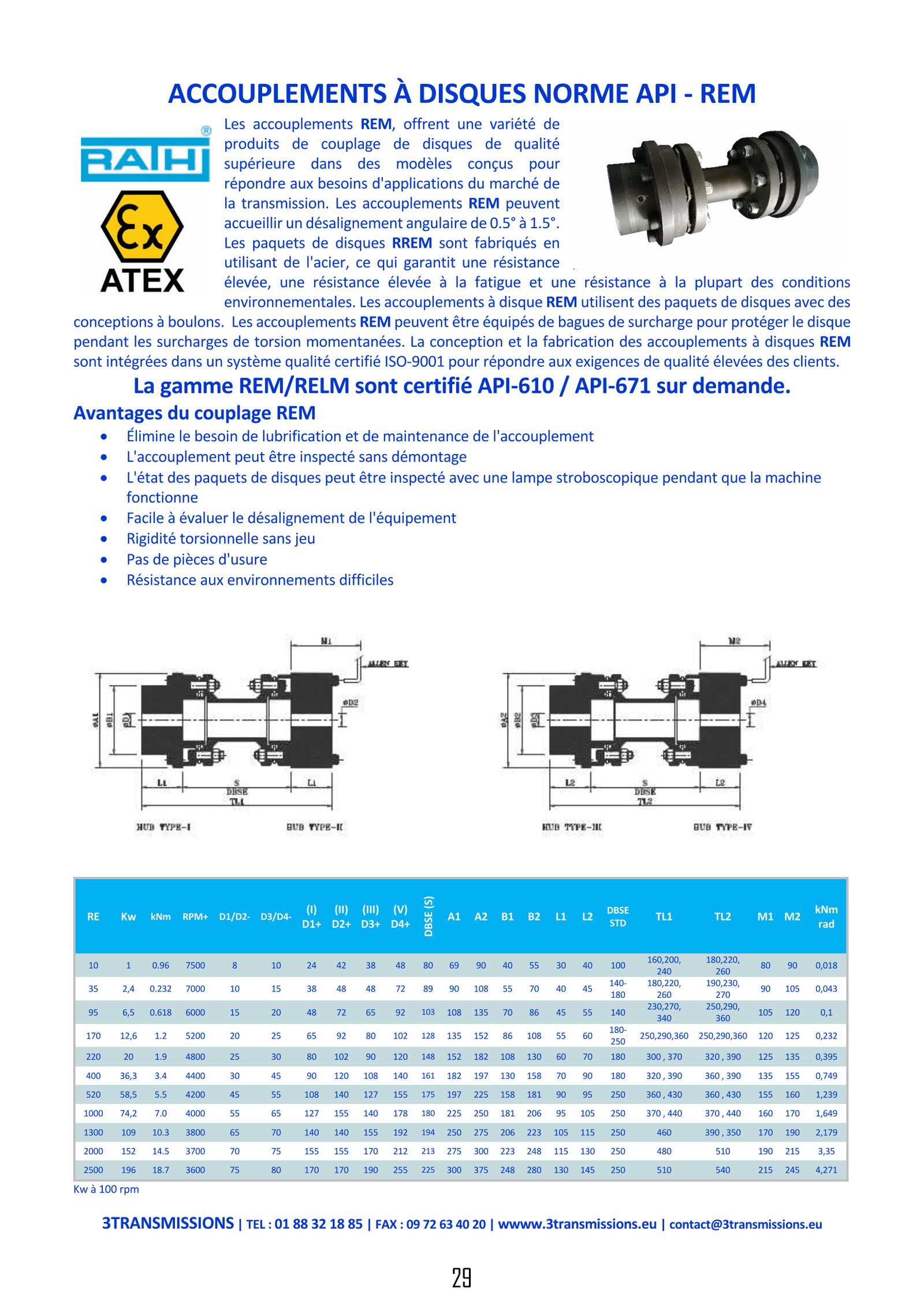 Page29 : Accouplement flexible rigide en torsion — Accouplement