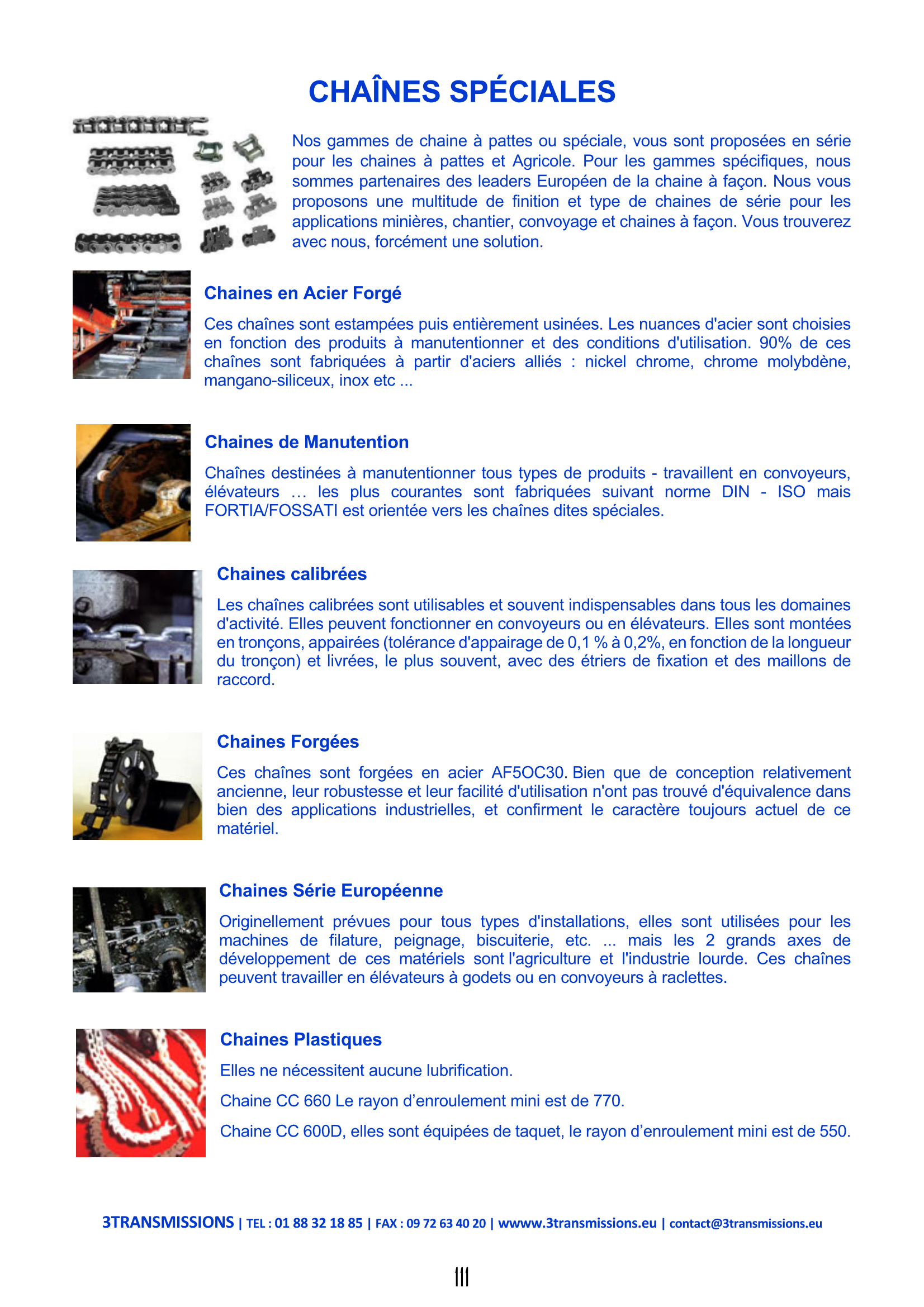 Page111 : Fabrication de chaine sur plan — Composant