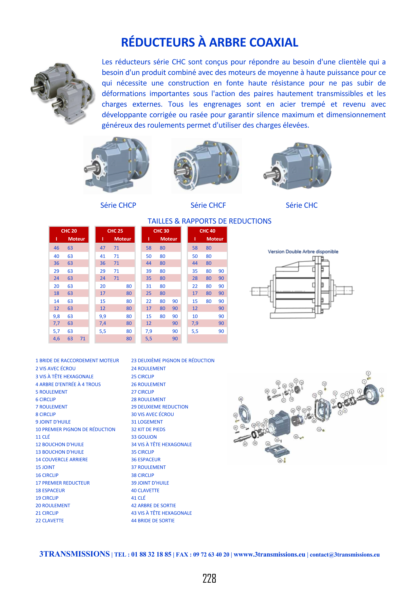 Page228 : Réducteur à arbre coaxial — Réducteur