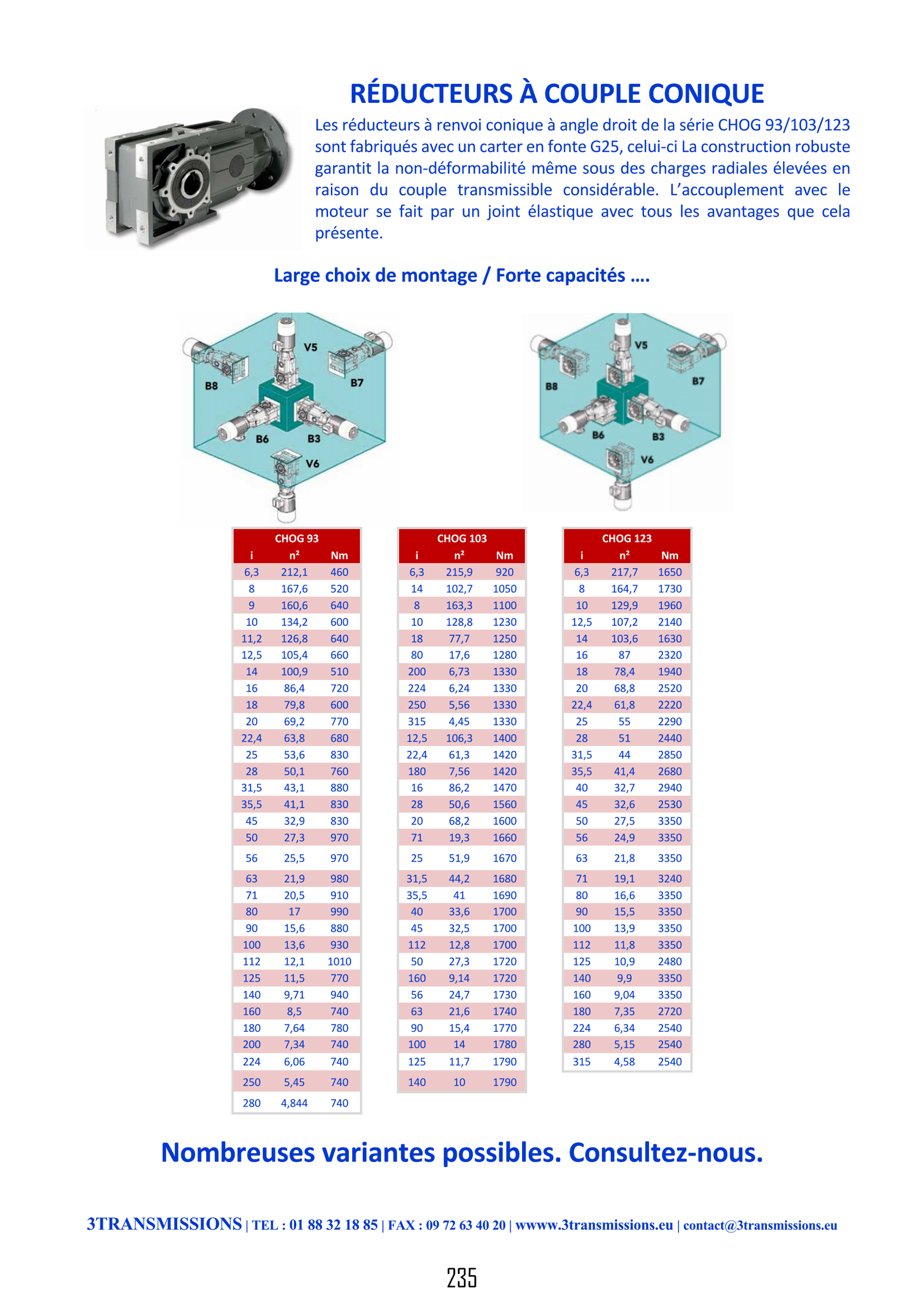 Page235 : Réducteur à axes orthogonaux — Réducteur