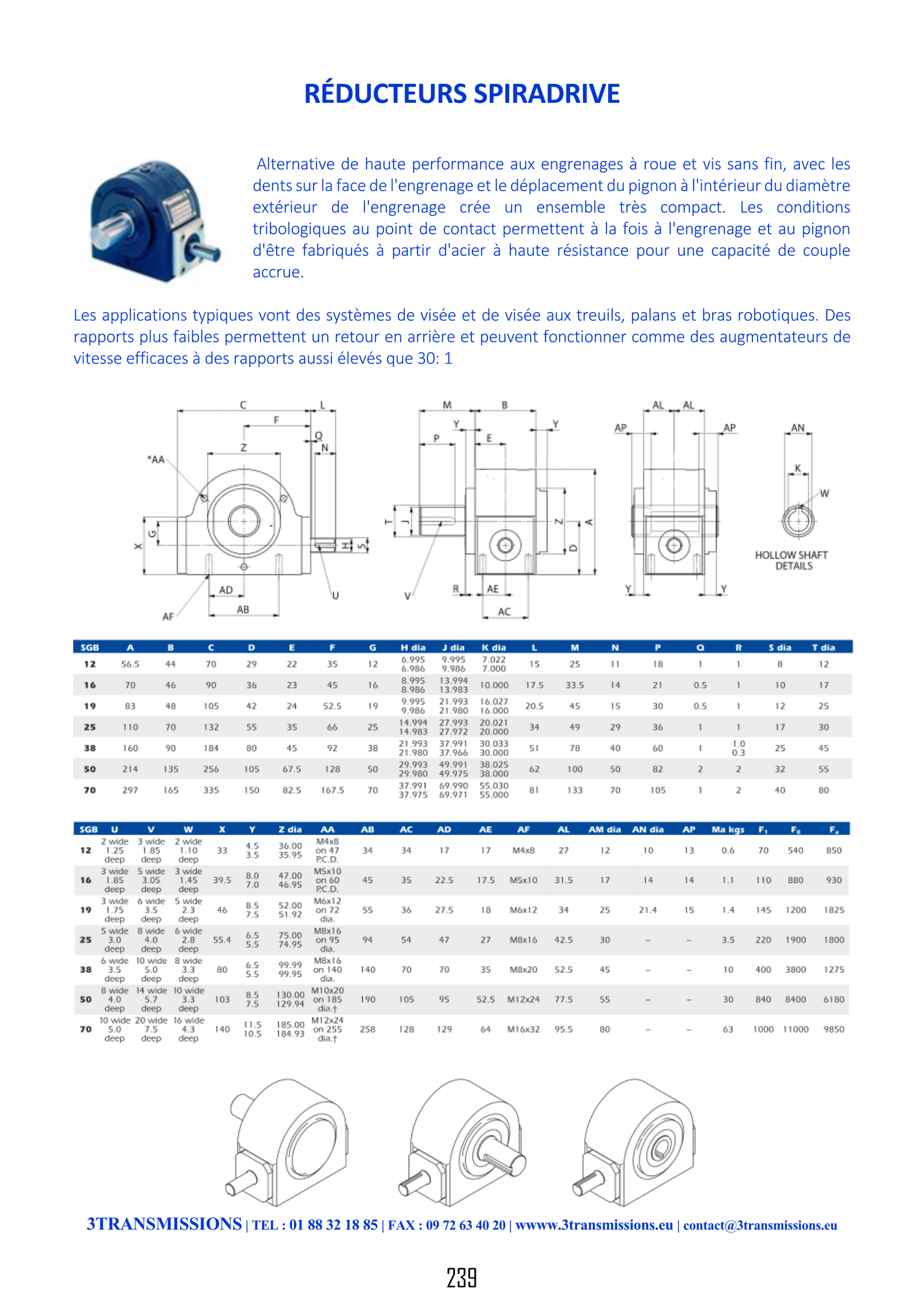 Page239 : Réducteur à engrenage hypoïde — Réducteur