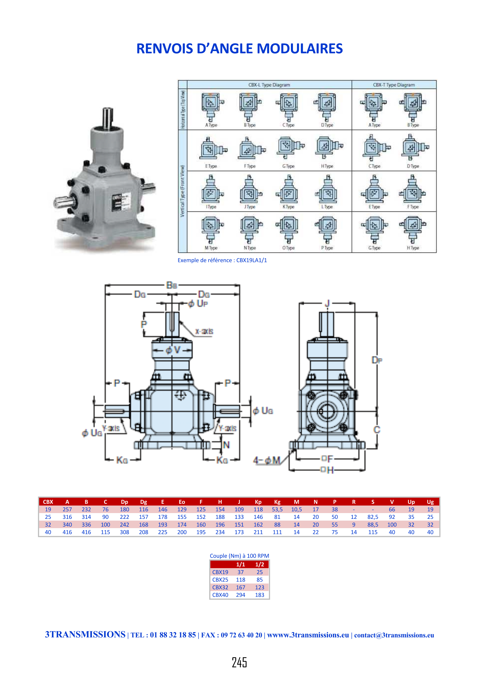 Page245 : Renvoi d'angle modulaire — Renvoi d'angle