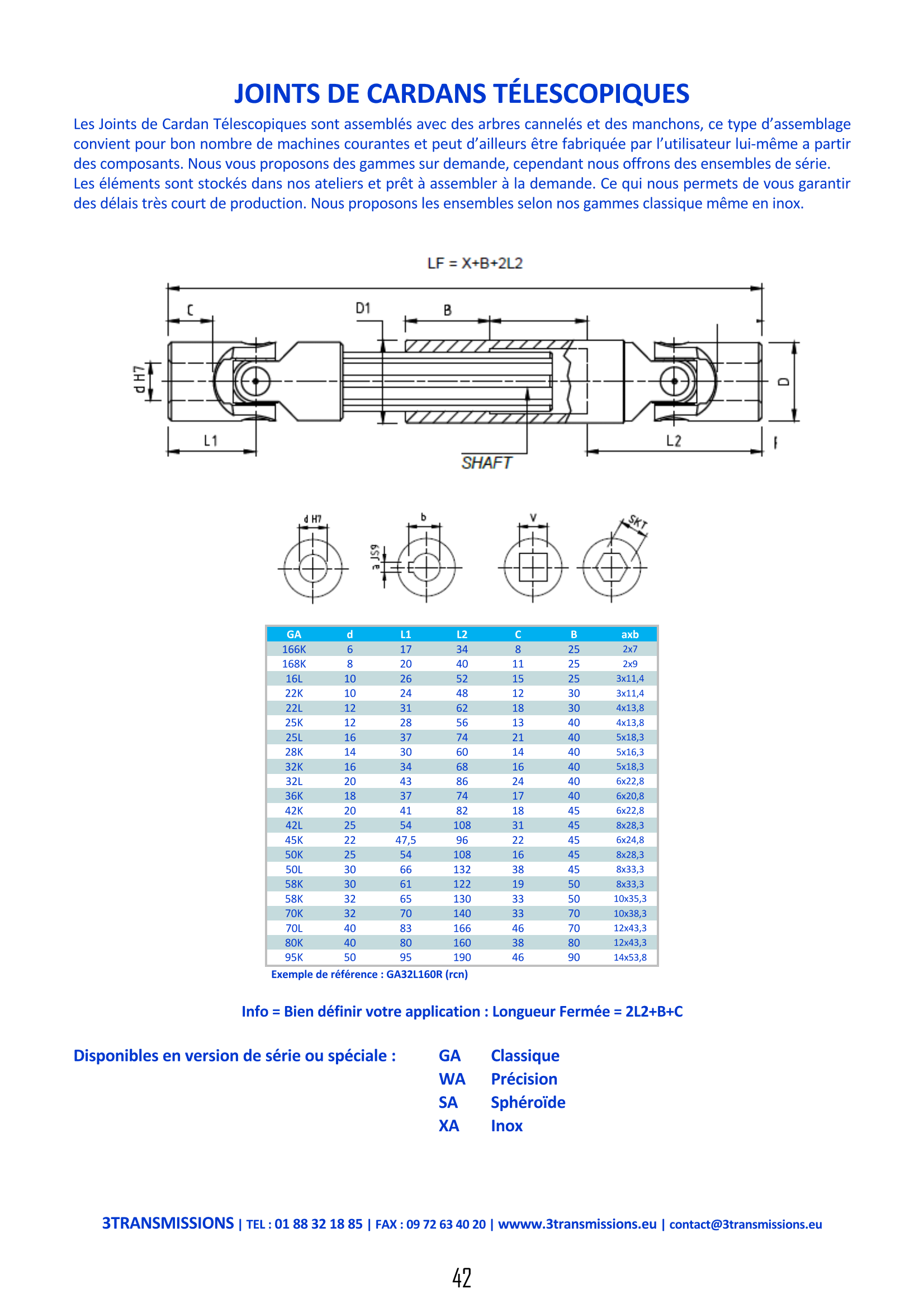 Page42 : Joint de cardan coulissant — Composant