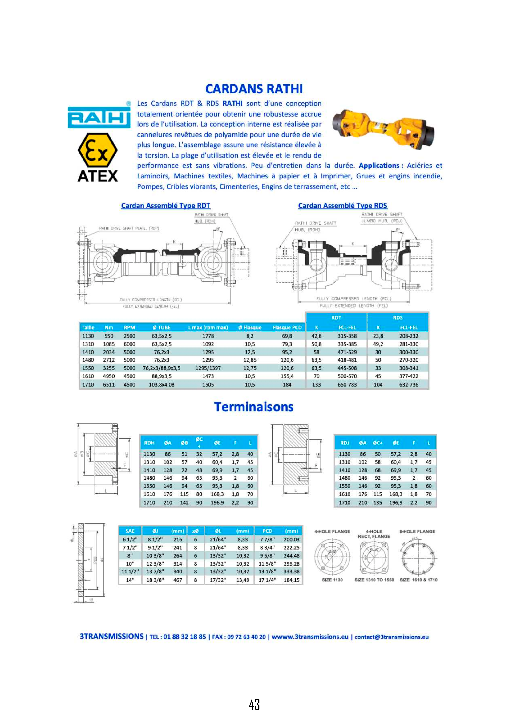 Page43 : Cardan de transmission RATHI — Composant