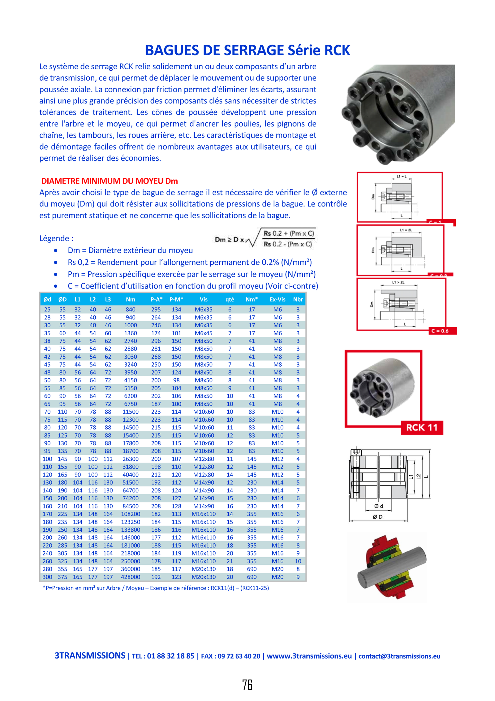 Page76 : Moyeu de serrage mécanique — Accouplement